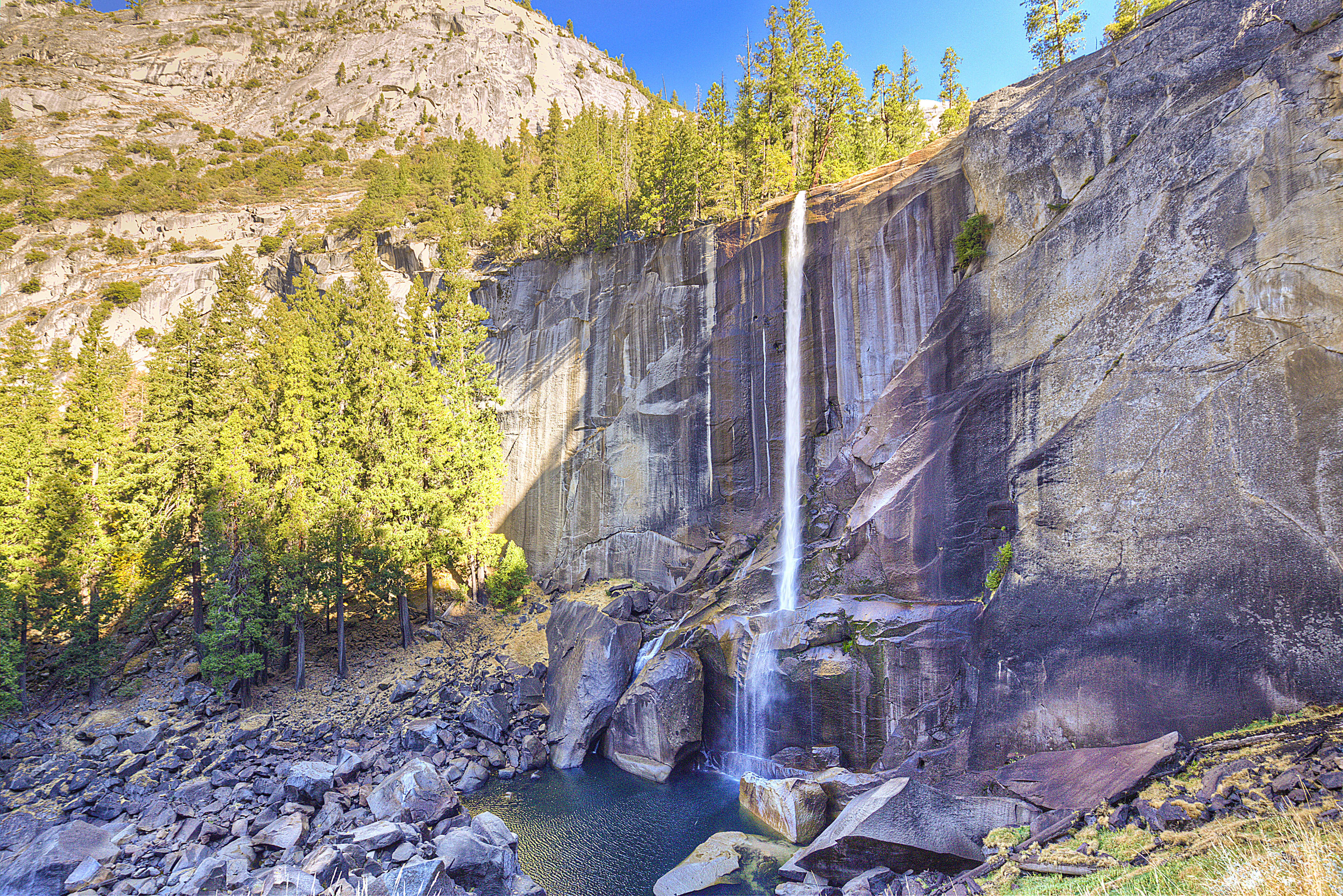 Vernal Falls during the Fall- I’m told it’s much bigger during the Spring (that’s what he said).  Taken from the Mist Trail.