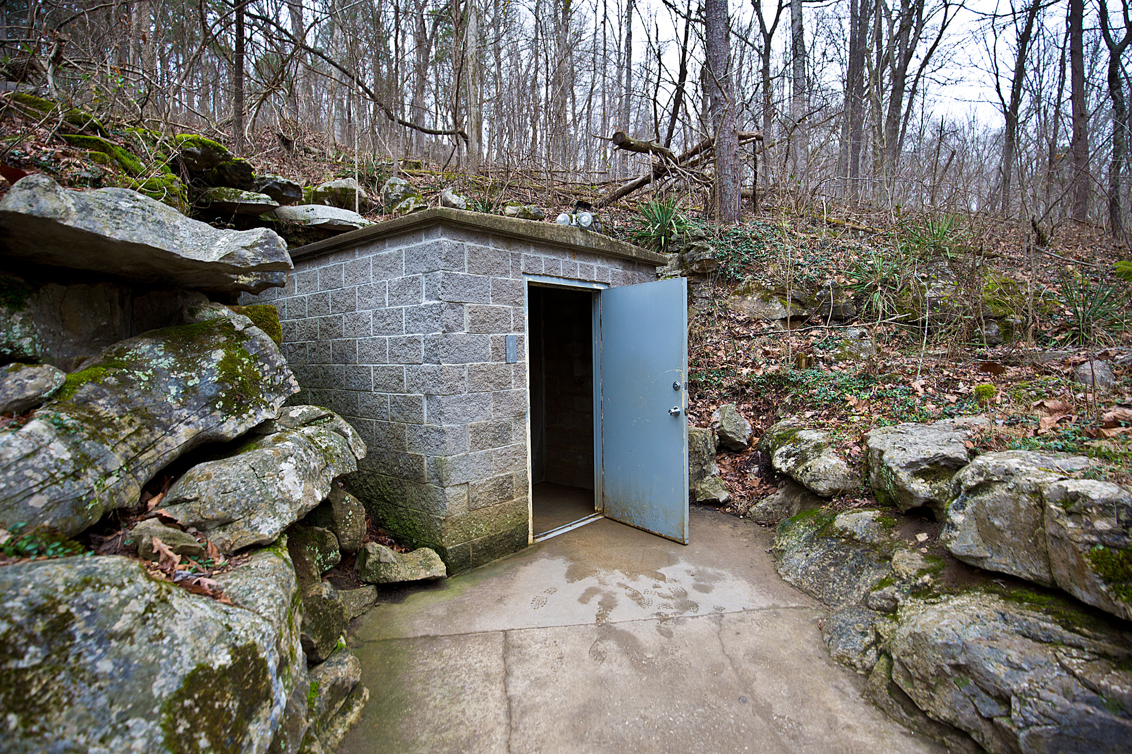 A man-made entrance to Mammoth Cave