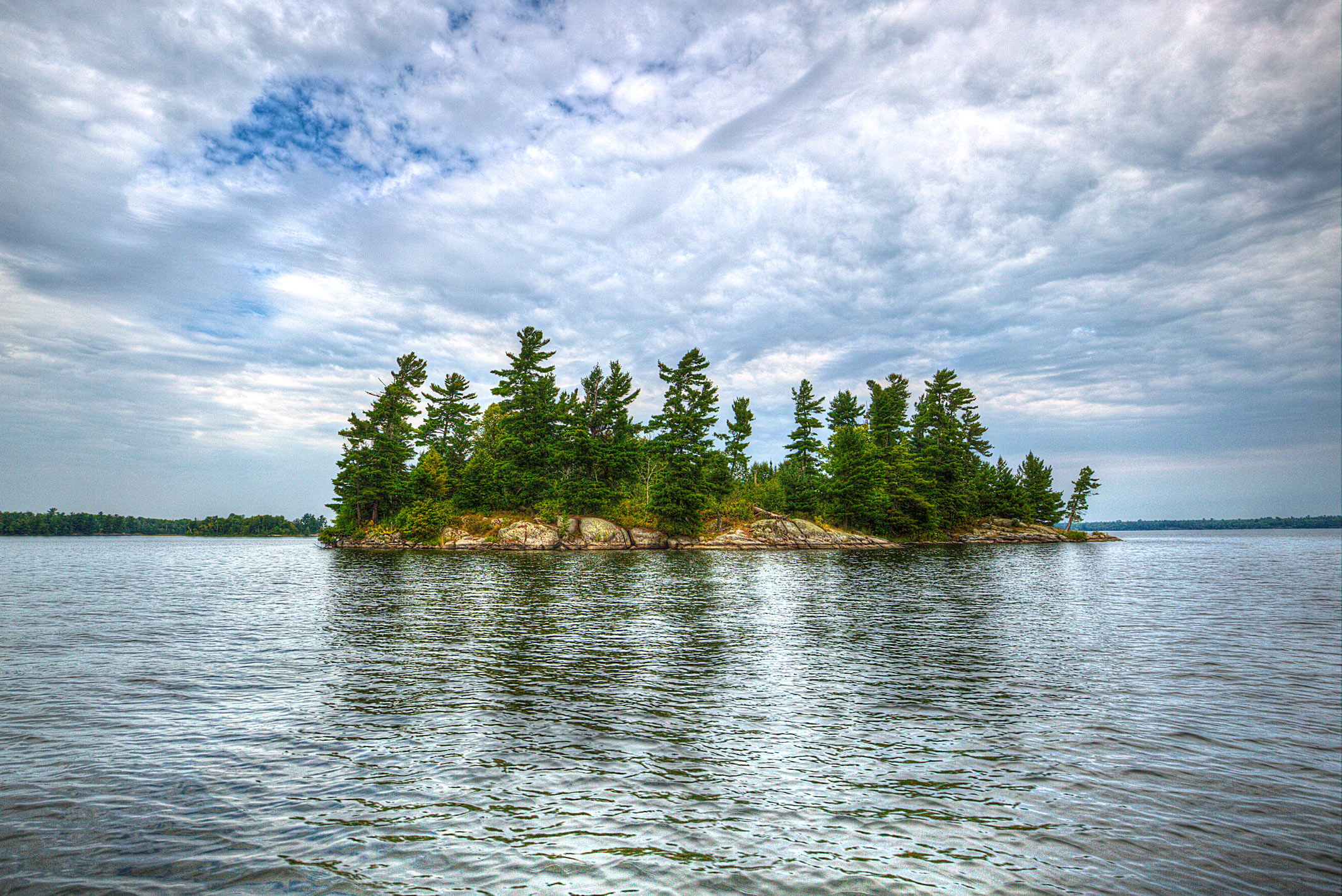 One of many islands in Voyageurs National Park