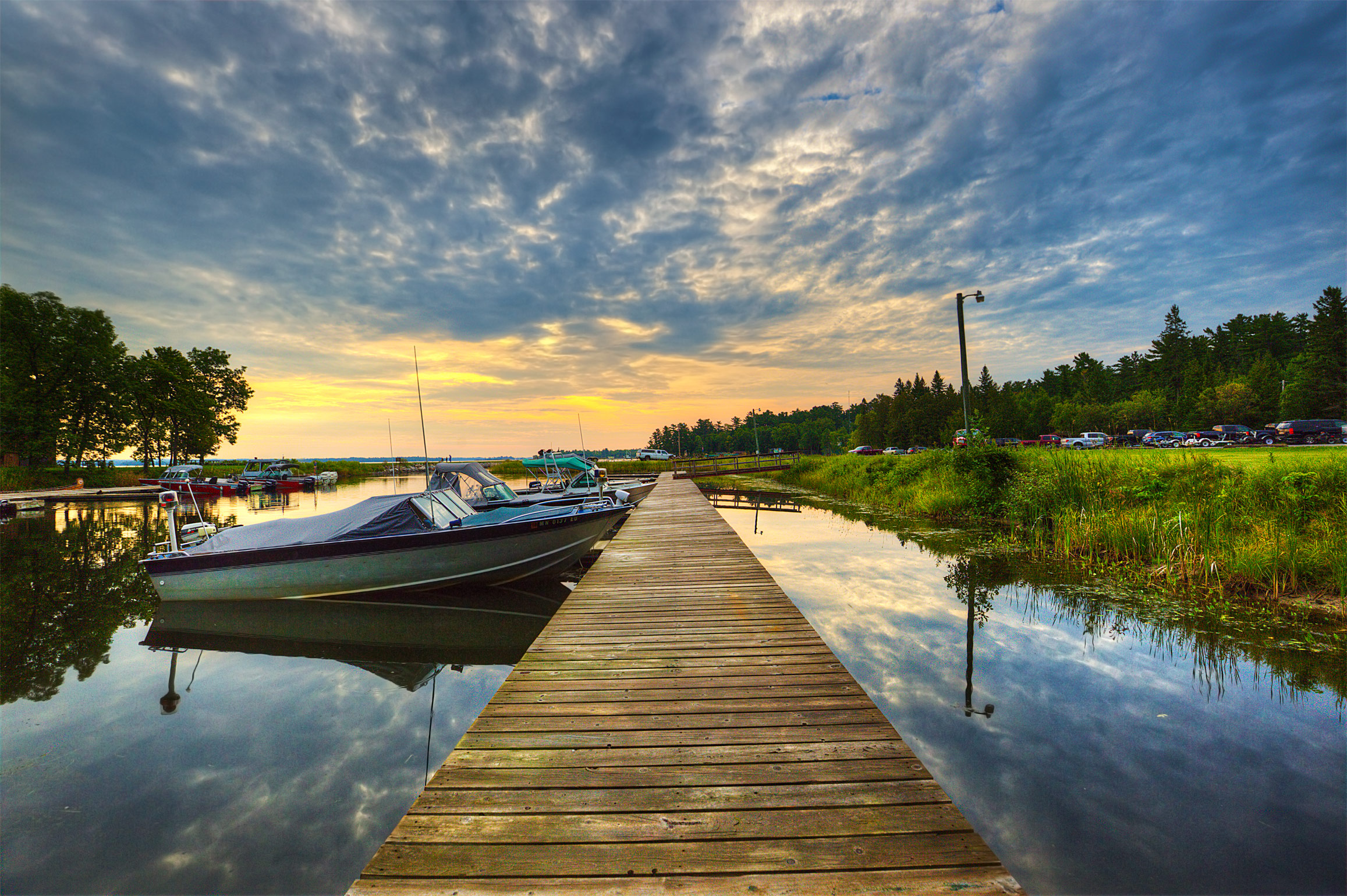 Sunrise at the Voyageurs National Park Visitor's Center