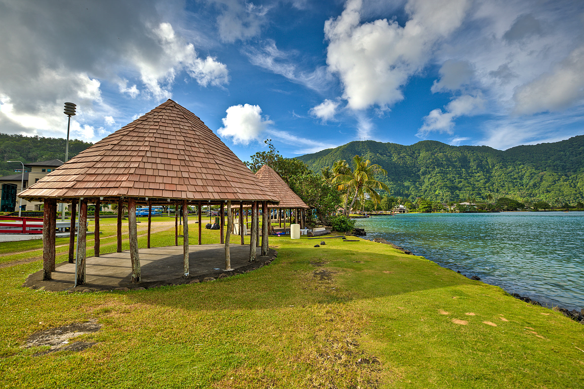 Huts in Samoa