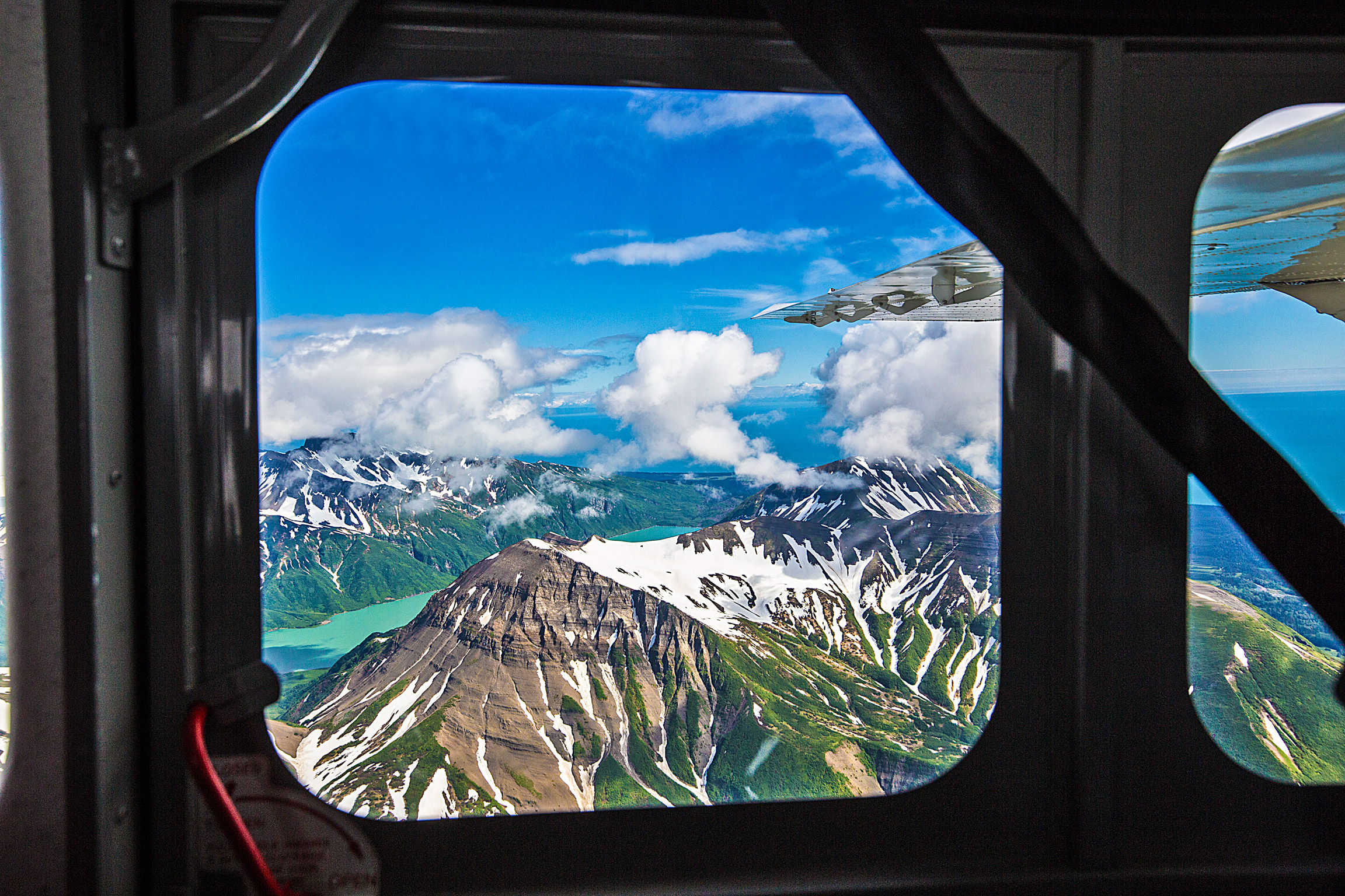 Views of Lake Clark from the Bush Plane