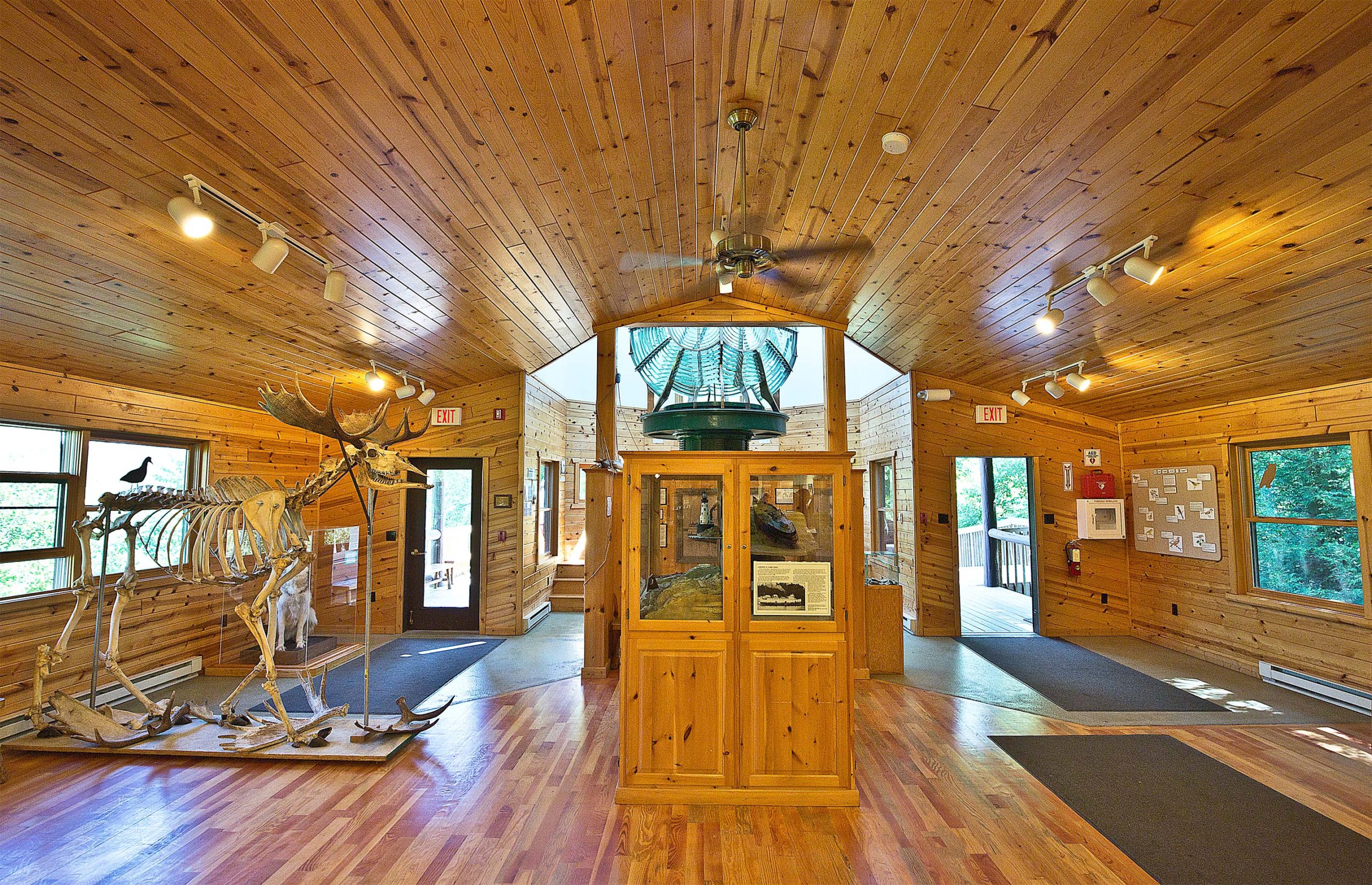 Inside the Windigo Visitors Center in Isle Royale National Park