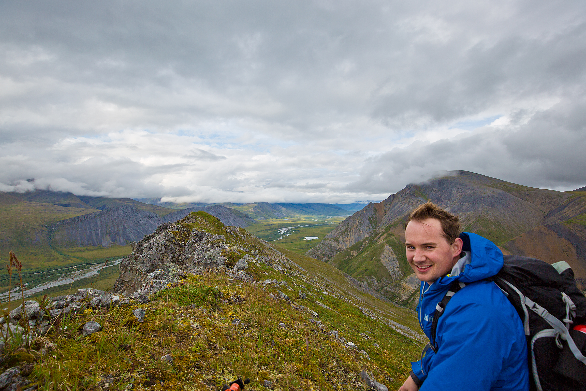 At the top of Guyencoldfut.  One of the craziest things about Gates of the Arctic is just how vast it is- at seemingly every turn there is another range of mountains that extend into the horizon.